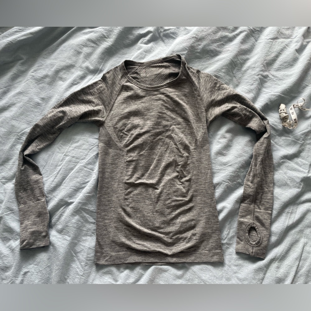 Gray Long Sleeve VS Sports Top